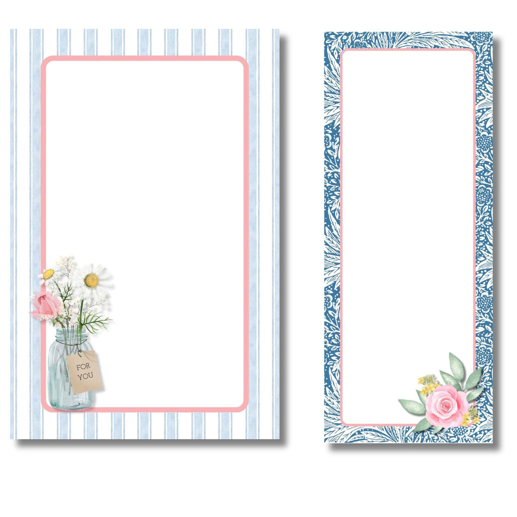 Mason Jar Flowers 16 pc Stationery Set