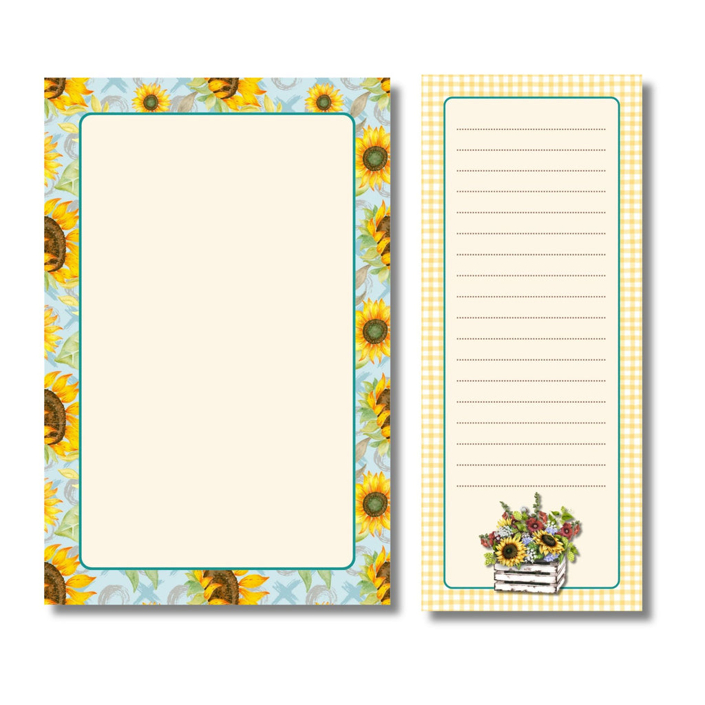 Farmhouse Sunflower 16 pc Stationery Set