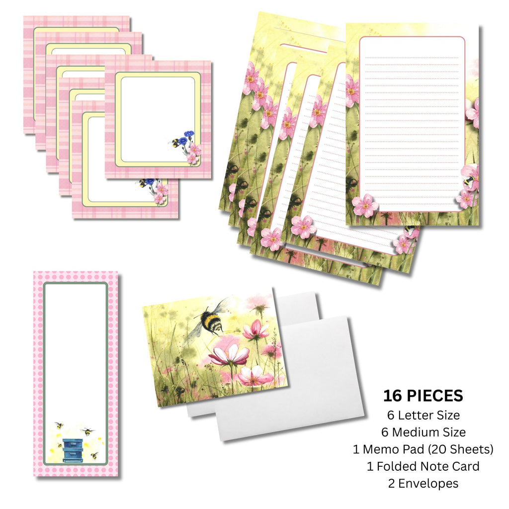 Bumble Bee 16 pc Stationery Set