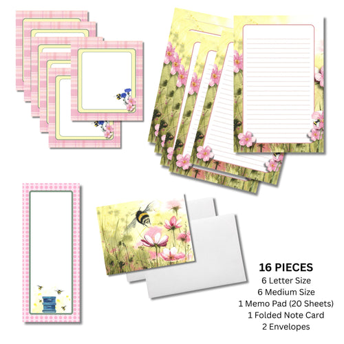 Bumble Bee 16 pc Stationery Set