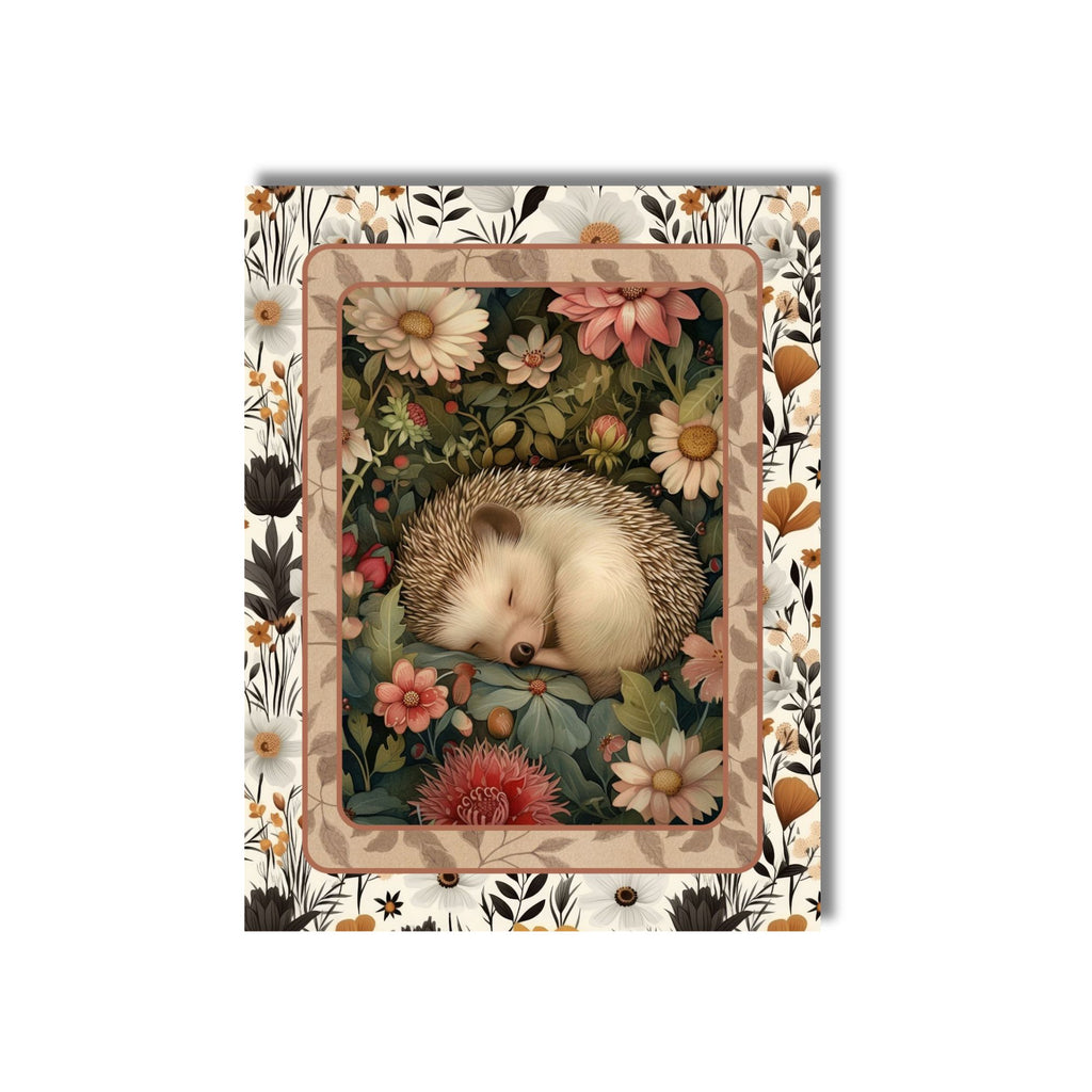 Sleeping Forest Animals Note Card Set of 6 with Envelopes
