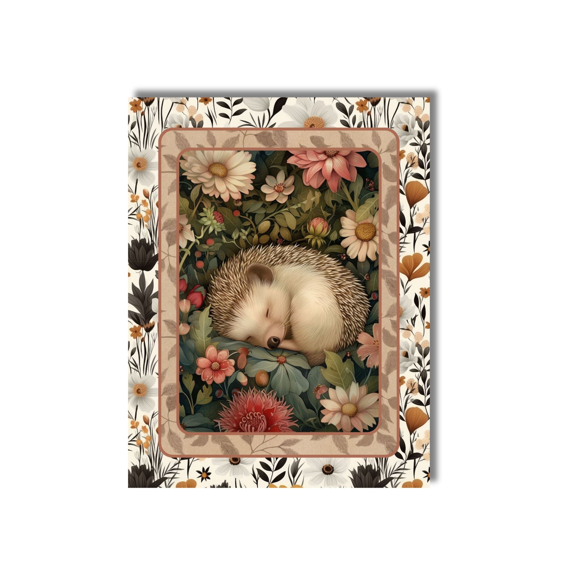 Sleeping Forest Animals Note Card Set of 6 with Envelopes
