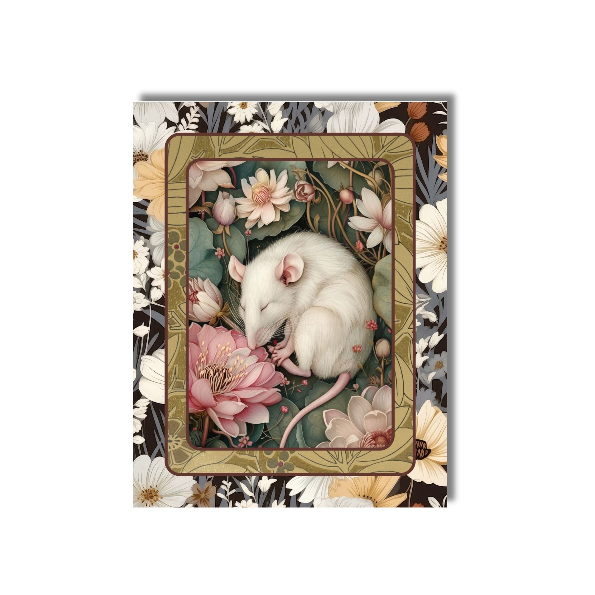 Sleeping Forest Animals Note Card Set of 6 with Envelopes
