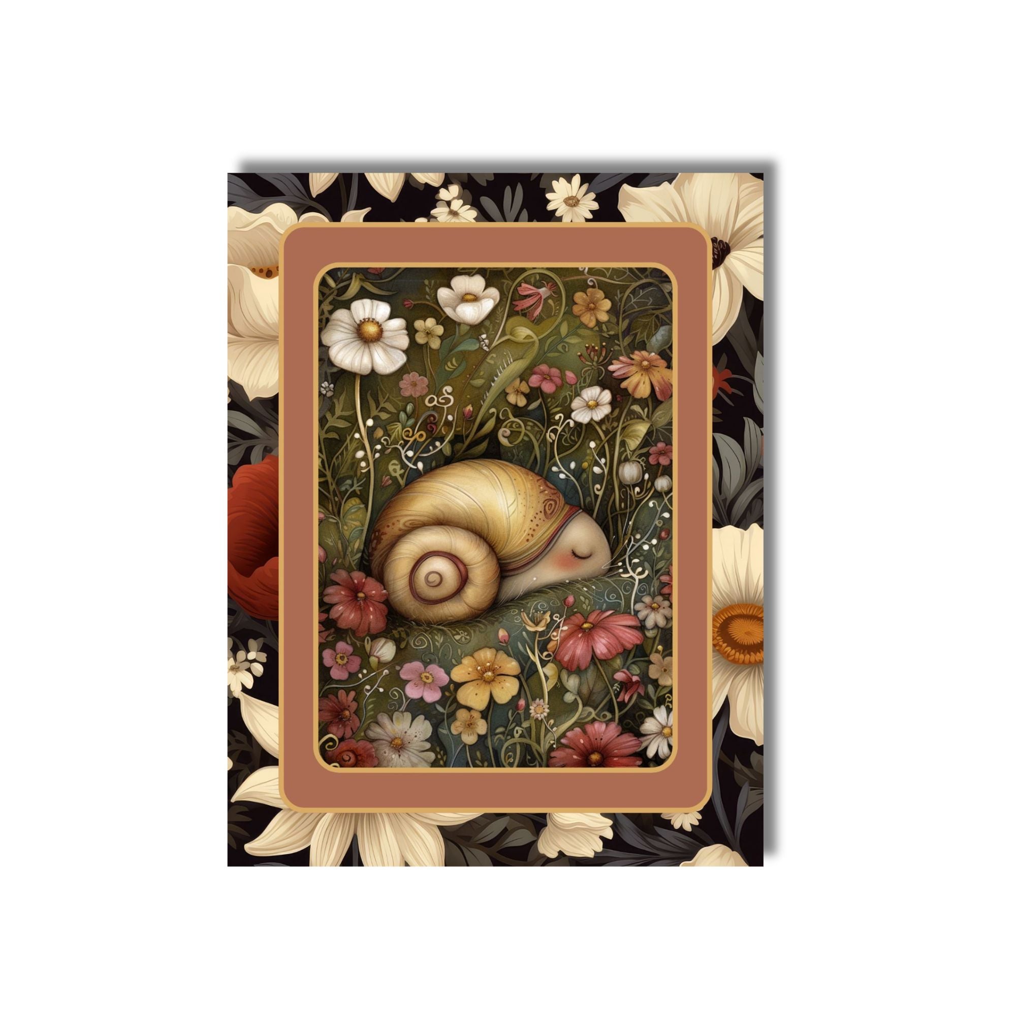 Sleeping Forest Animals Note Card Set of 6 with Envelopes